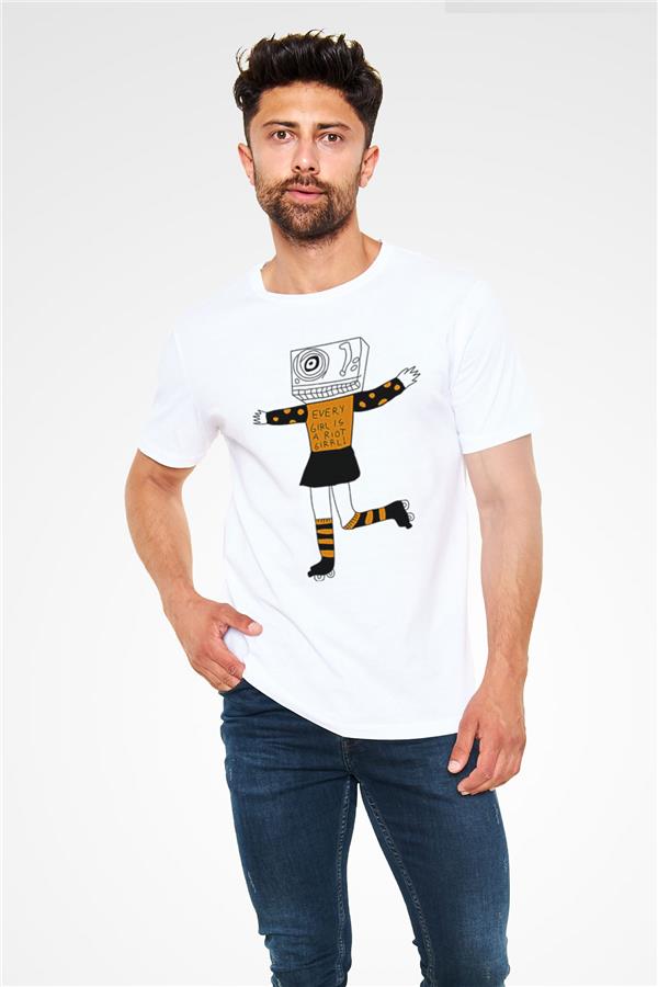Bikini Kill Printed Unisex White T-Shirt