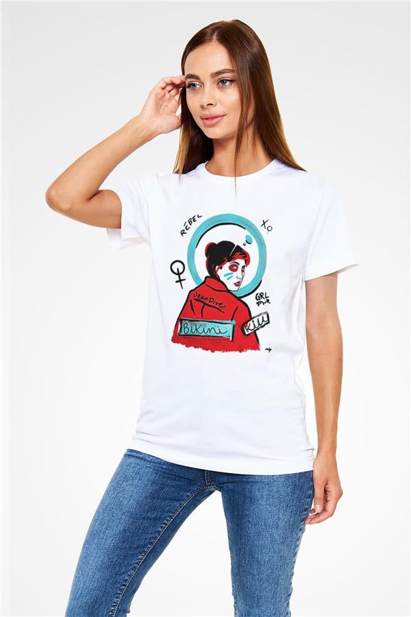 Bikini Kill Printed Unisex White T-Shirt