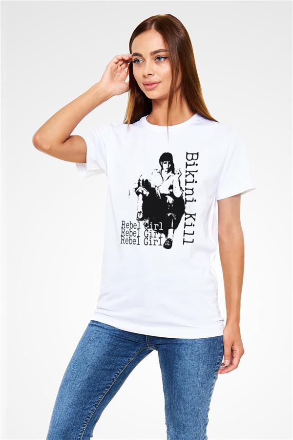 Bikini Kill Printed Unisex White T-Shirt