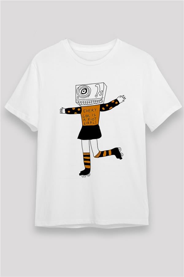 Bikini Kill Printed Unisex White T-Shirt