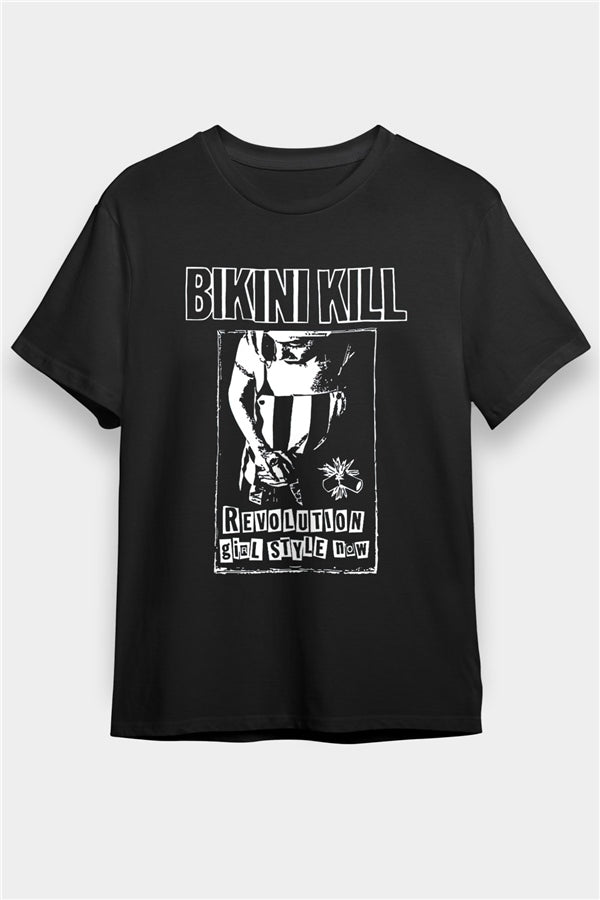 Bikini Kill Printed Unisex Black T-Shirt