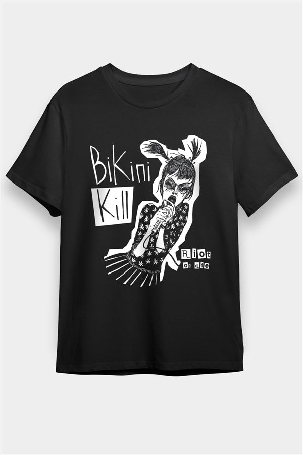 Bikini Kill Printed Unisex Black T-Shirt