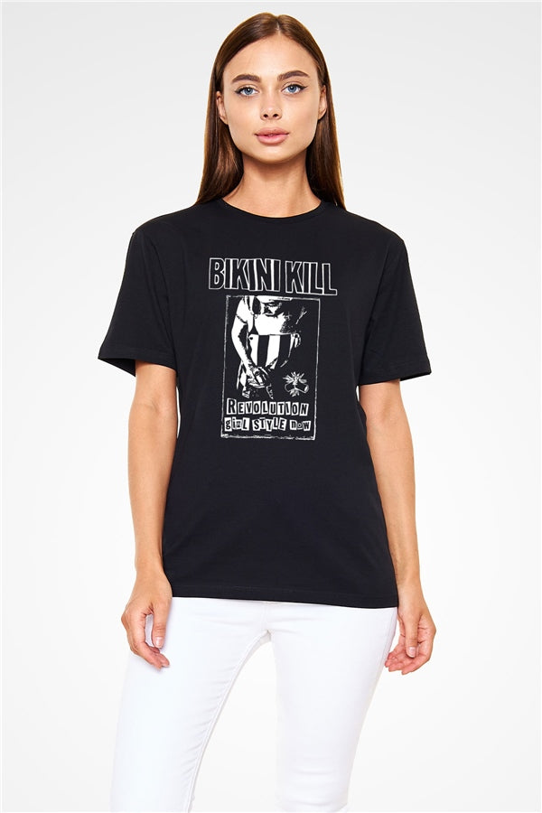 Bikini Kill Printed Unisex Black T-Shirt