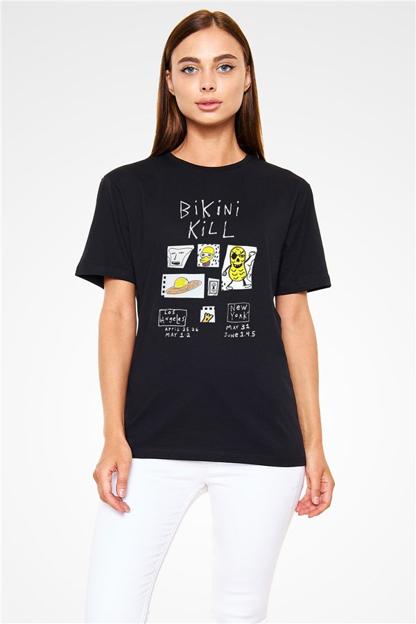 Bikini Kill Printed Unisex Black T-Shirt