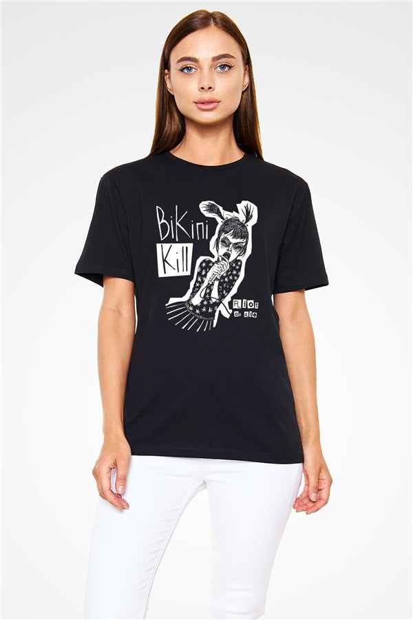 Bikini Kill Printed Unisex Black T-Shirt