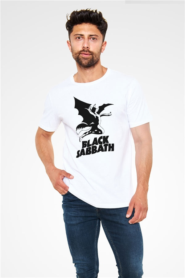 Black Sabbath White Unisex T-Shirt