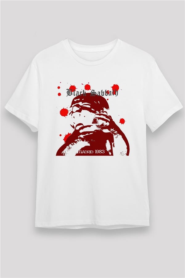 Black Sabbath White Unisex T-Shirt