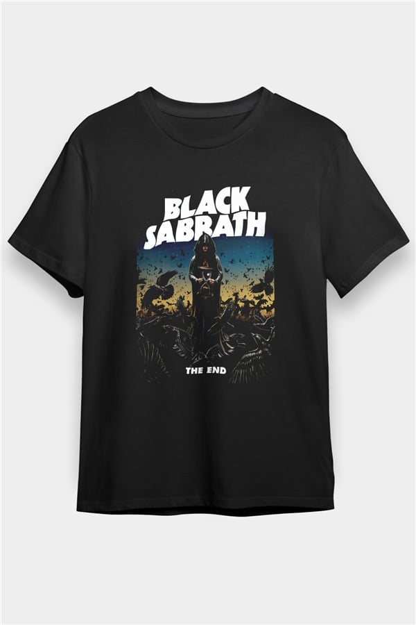 Black Sabbath The End White Unisex T-Shirt