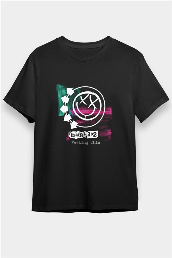 Blink-182 Printed Unisex Black T-Shirt