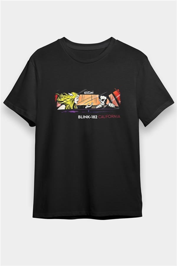 Blink-182 Printed Unisex Black T-Shirt