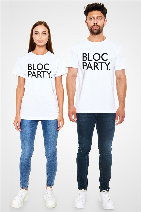 Bloc Party White Unisex T-Shirt