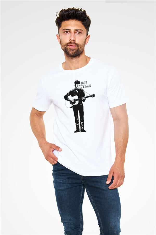 Bob Dylan White Unisex T-Shirt