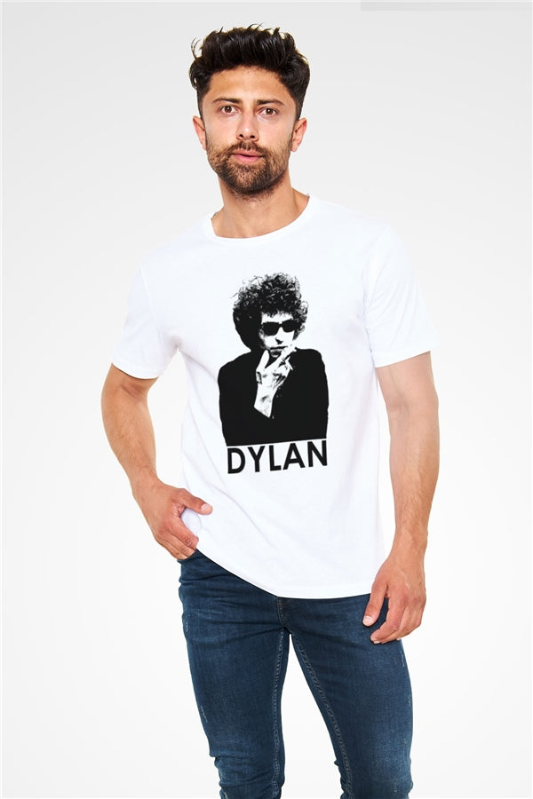 Bob Dylan White Unisex T-Shirt