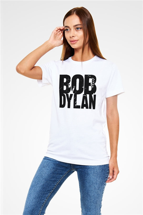 Bob Dylan White Unisex T-Shirt
