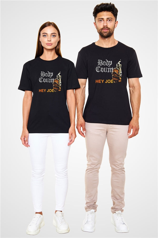 Body Count Printed Unisex Black T-Shirt