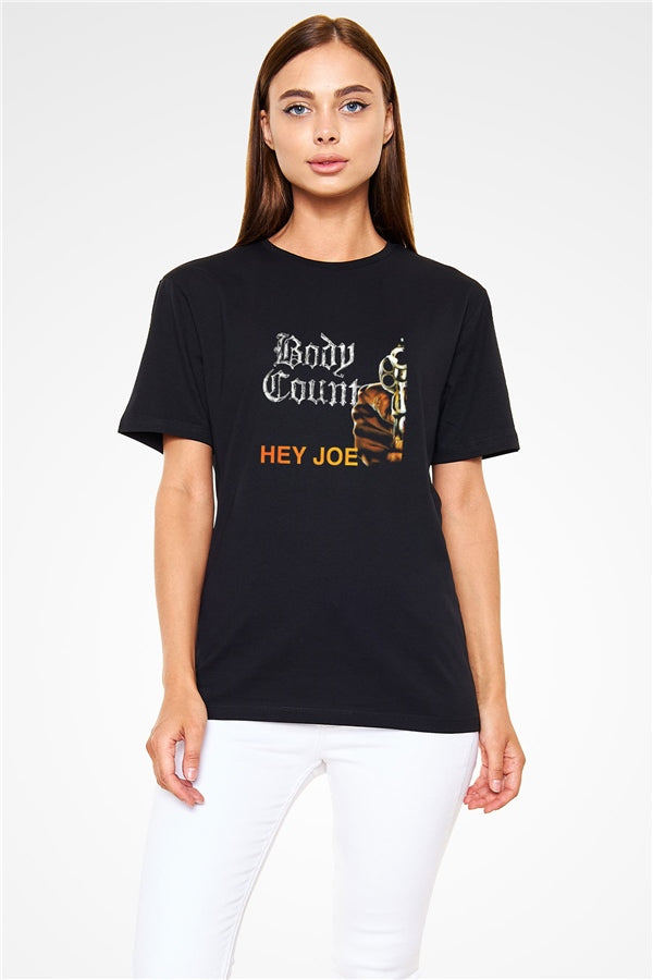 Body Count Printed Unisex Black T-Shirt