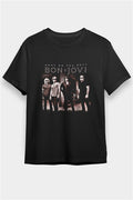 Bon Jovi Printed Unisex Black T-Shirt