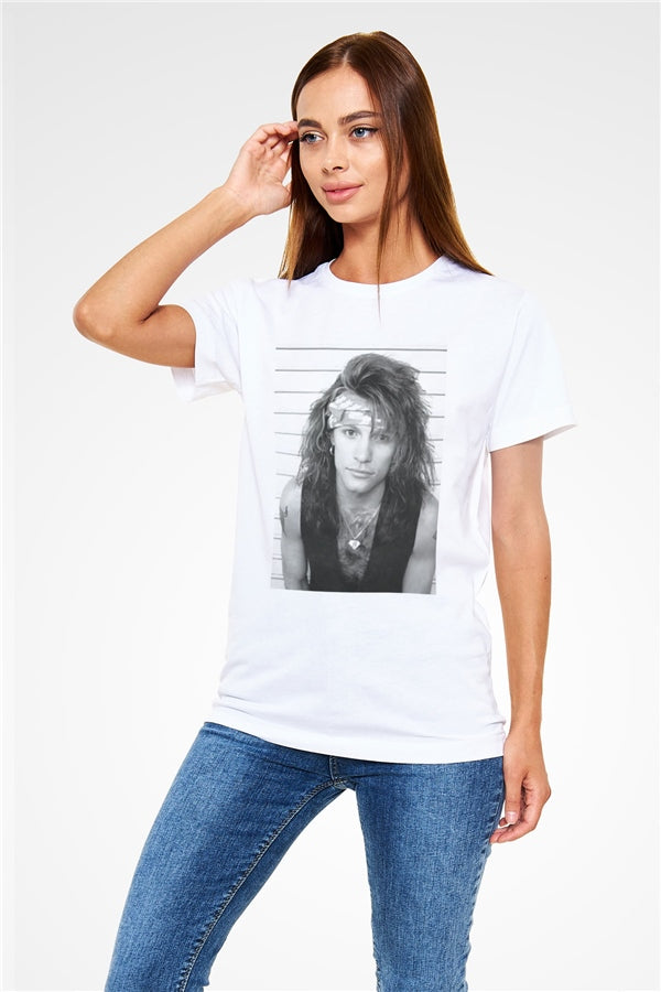 Bon Jovi White Unisex T-Shirt
