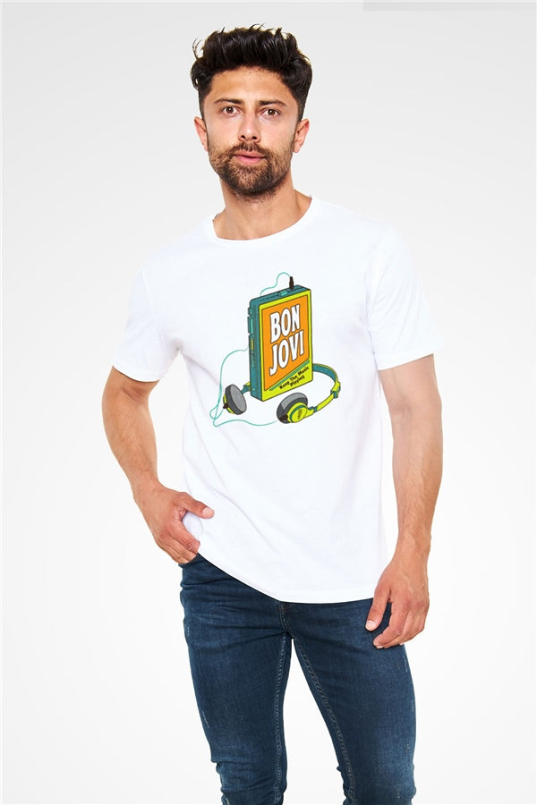 Bon Jovi White Unisex T-Shirt
