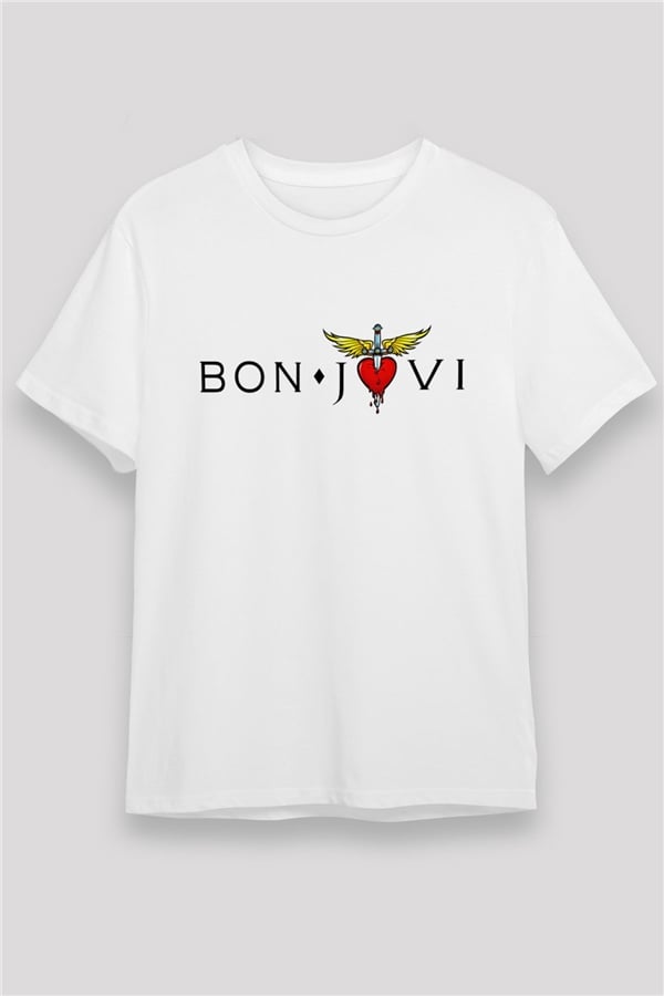 Bon Jovi White Unisex T-Shirt