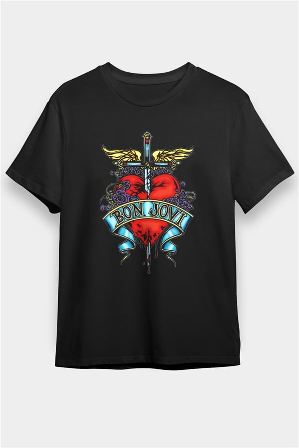 Bon Jovi Black Unisex T-Shirt