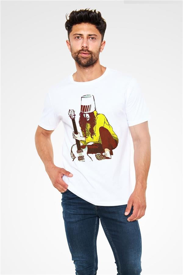 Boney M Printed Unisex White T-Shirt
