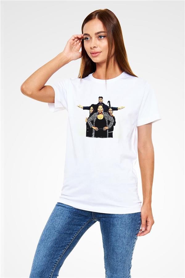 Boney M Printed Unisex White T-Shirt