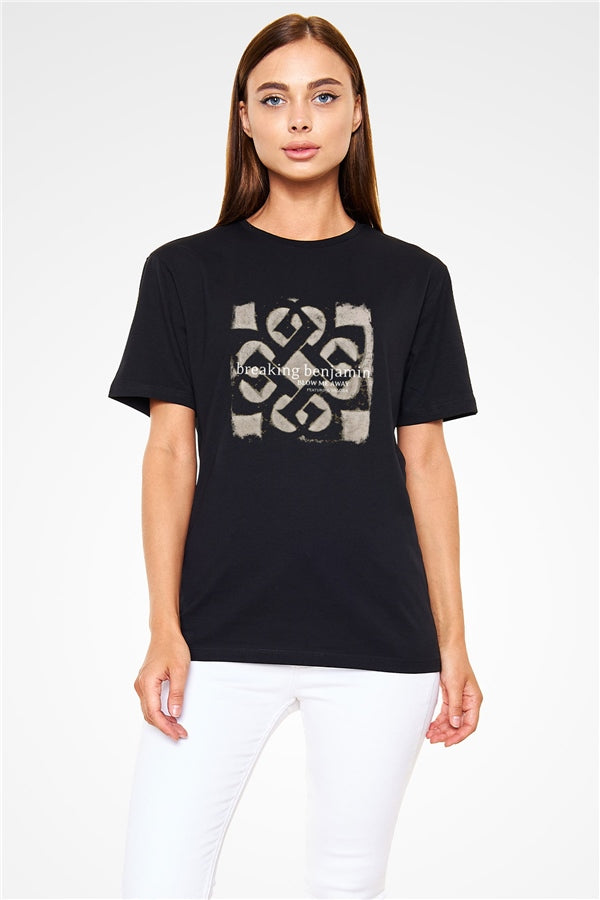 Breaking Benjamin Printed Unisex Black T-Shirt
