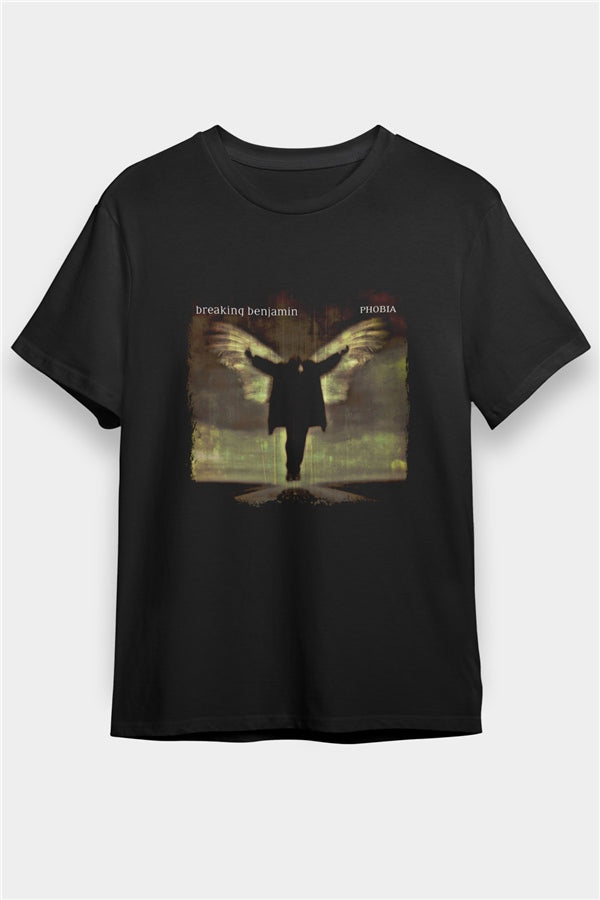 Breaking Benjamin Printed Unisex Black T-Shirt