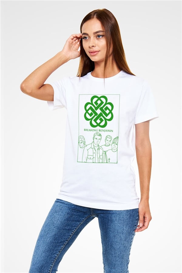 Breaking Benjamin White Unisex T-Shirt