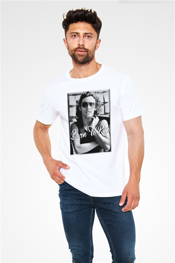 Bruce Springsteen White Unisex T-Shirt