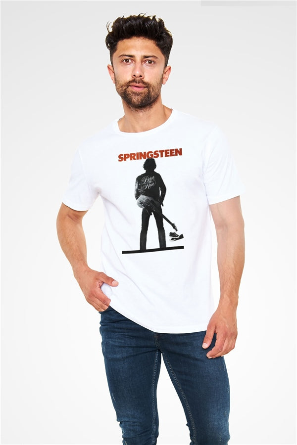 Bruce Springsteen White Unisex T-Shirt