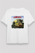 Budgie Graphic Print Unisex White T-Shirt