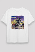 Budgie Printed Unisex White T-Shirt