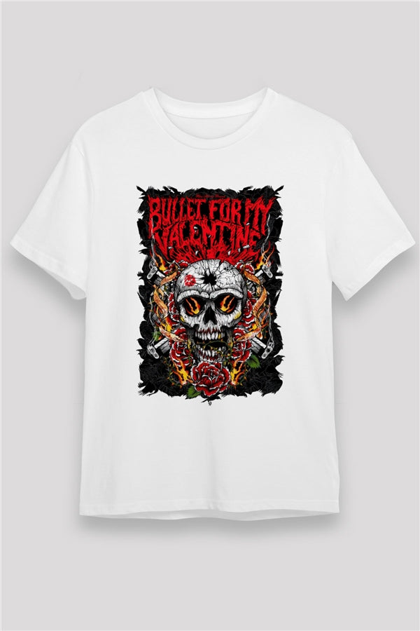 Bullet for My Valentine White Unisex T-Shirt