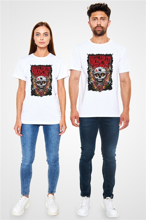 Bullet for My Valentine White Unisex T-Shirt
