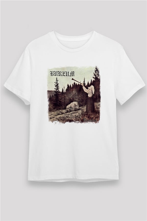 Burzum Printed Unisex White T-Shirt