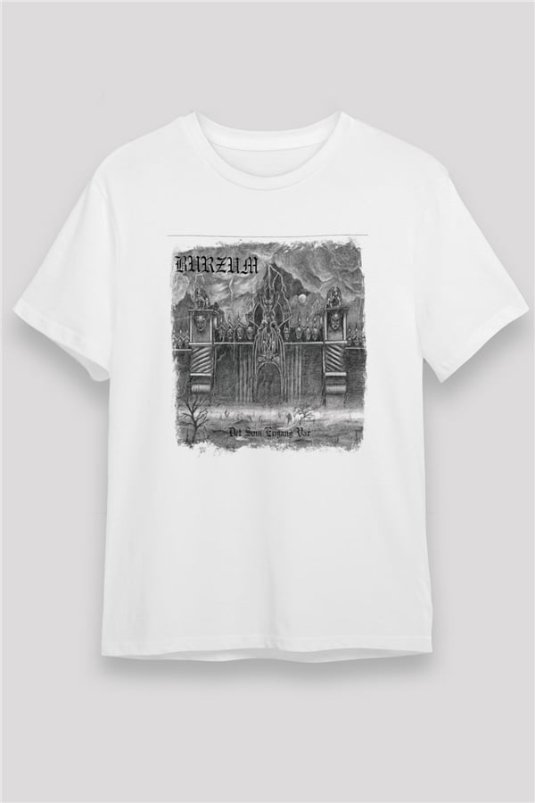 Burzum Printed Unisex White T-Shirt