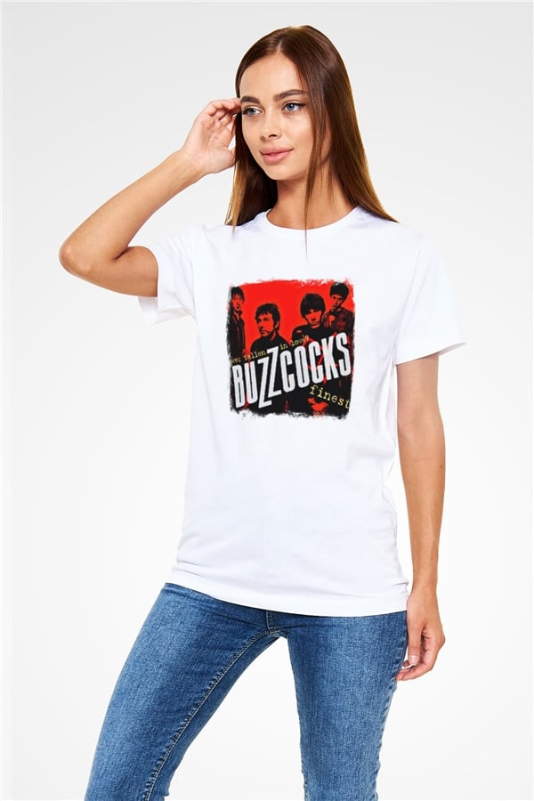 Buzzcocks Printed Unisex White T-Shirt