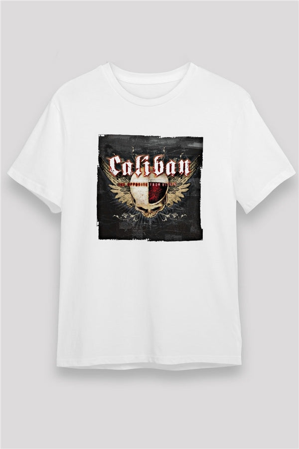 Caliban Printed Unisex White T-Shirt
