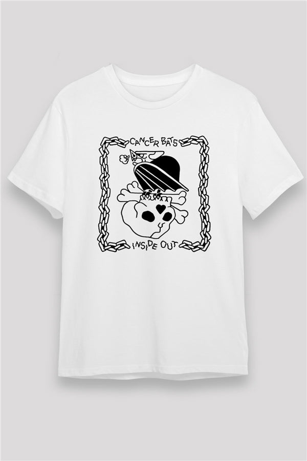 Cancer Bats White Printed Unisex T-Shirt