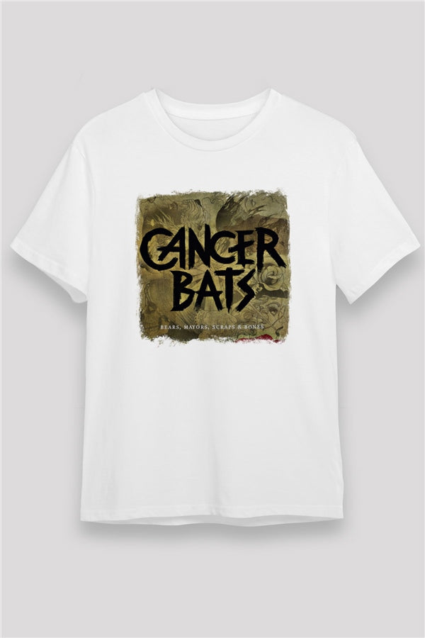 Cancer Bats White Graphic Unisex T-Shirt