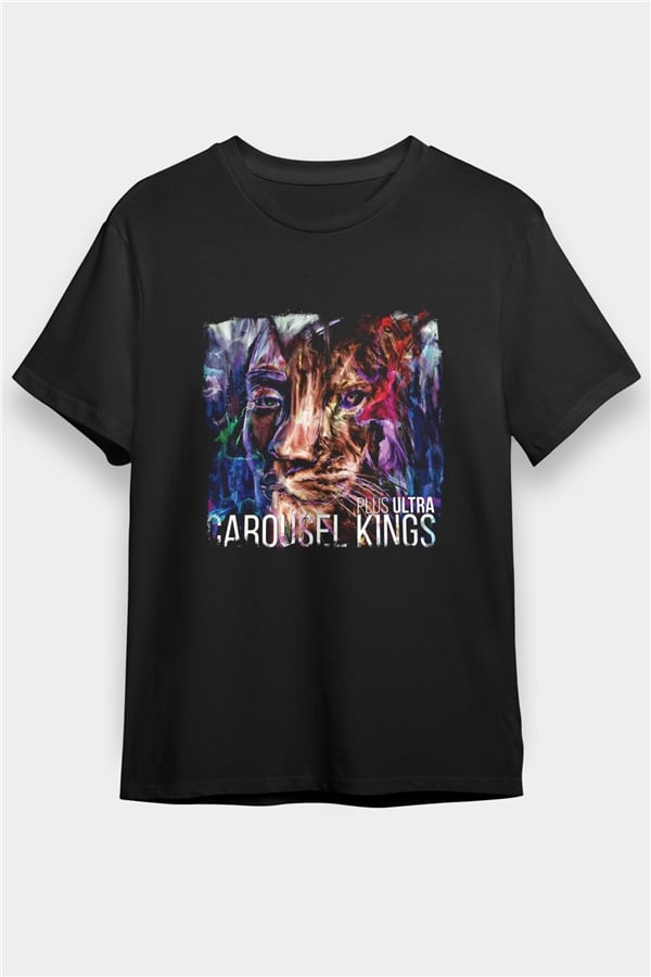 Carousel Kings Printed Unisex Black T-Shirt