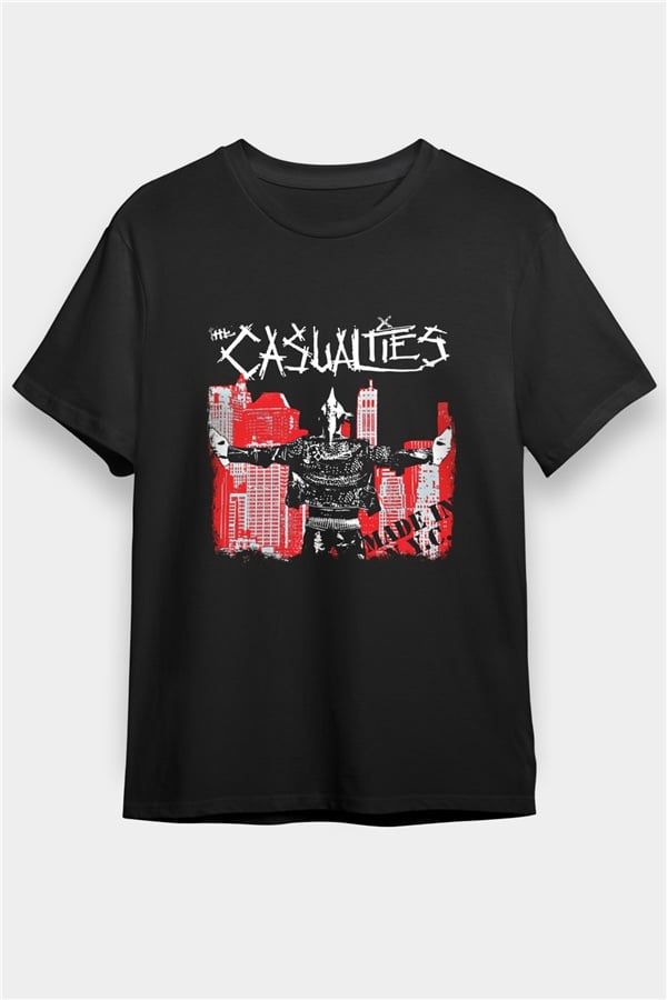 Casualties Printed Unisex Black T-Shirt