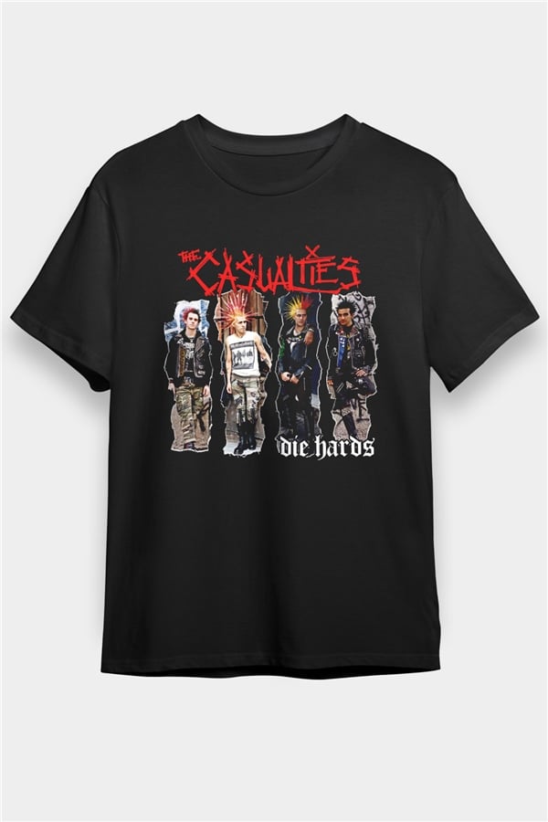 Casualties Printed Unisex Black T-Shirt