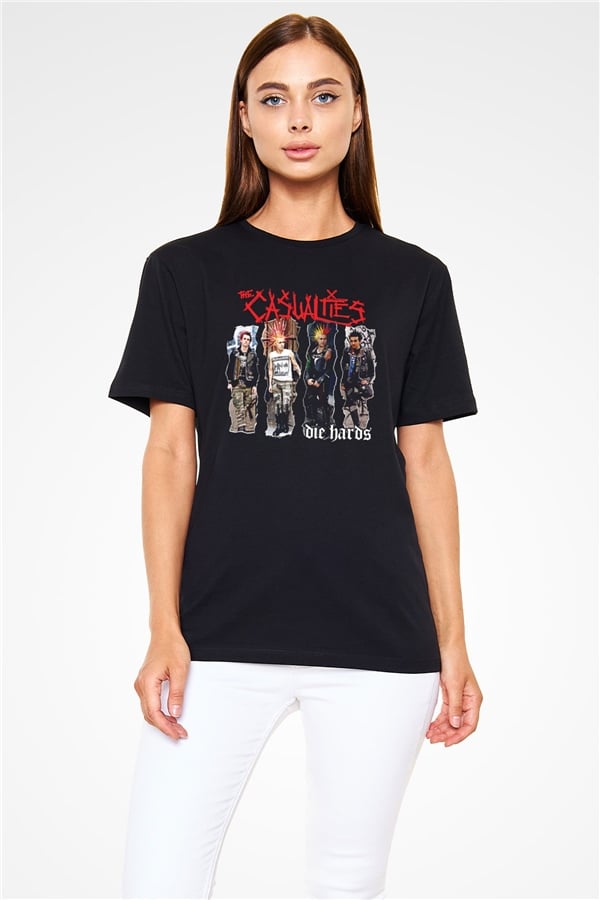 Casualties Printed Unisex Black T-Shirt