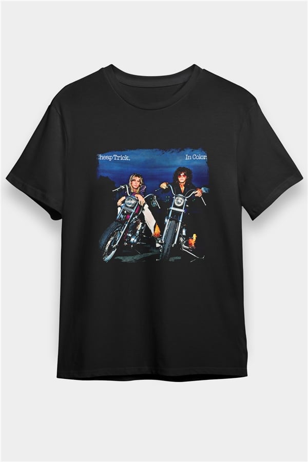 Cheap Trick Printed Unisex Black T-Shirt