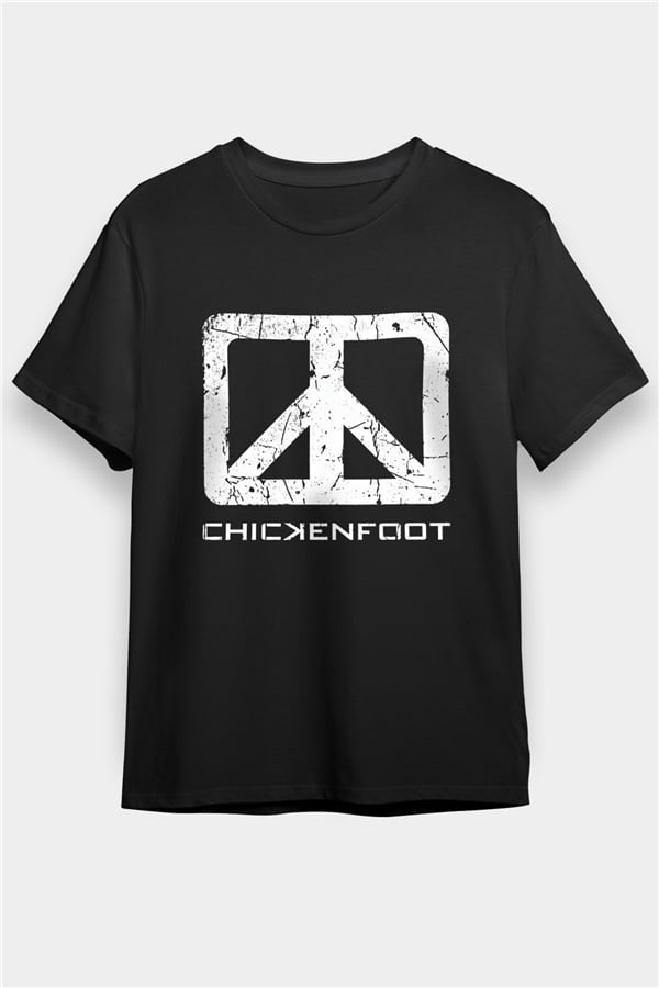 Chickenfoot Printed Unisex Black T-Shirt