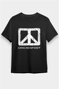 Chickenfoot Printed Unisex Black T-Shirt