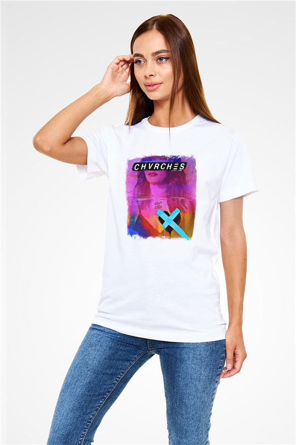 CHVRCHES Printed Unisex White T-Shirt